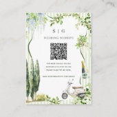 Hochzeitswebsite | QR-Code-Scan-Foto Begleitkarte (Vorderseite)