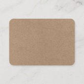 Hochzeitswebsite QR Overlay Foto Kraft Begleitkarte (Rückseite)