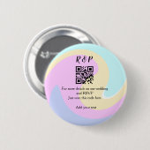 Hochzeitswebsite RSVP QR-Code Name Text hinzufügen Button (Vorne & Hinten)