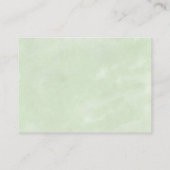 Hochzeitswebsite Wasserfarben-Wildblumen Visitenkarte (Rückseite)