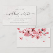 Hochzeitswebsite zum Blumenkohl Begleitkarte (Vorne/Hinten)