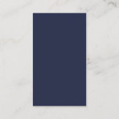 Hochzeitswebsite zum Hochzeitscocktail von Navy Bl Begleitkarte (Rückseite)