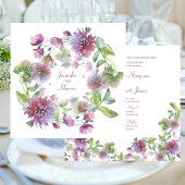 Hochzeitsweich Lila Blüte Einladung