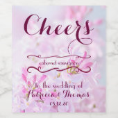 Hochzeitswein anpassbar weinetikett (Einzelnes Label)