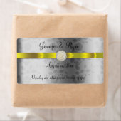 Hochzeitswein, elegantes Gelb und Silber, nach Maß (Insitu)