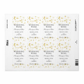 Hochzeitswein - Imitate Gold Foil Glitzer Lights (Vorne)