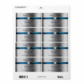 Hochzeitswein / Wasserzeichen, Blau und Silber, He (Vorne)