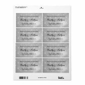 Hochzeitsweine oder Wasserflaschen-Etiketten aus S (Vorne)