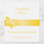 Hochzeitsweinetikett Weinetikett (Einzelnes Label)