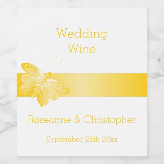 Hochzeitsweinetikett Weinetikett (Einzelnes Label)