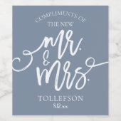 Hochzeitsweinetiketten für Liebhaber oder Hotelgas Weinetikett (Einzelnes Label)