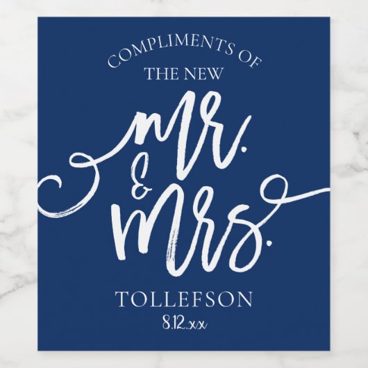 Hochzeitsweinetiketten für Liebhaber oder Hotelgas Weinetikett (Einzelnes Label)