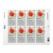 Hochzeitsweinflasche für klassische Rose (Vorne)