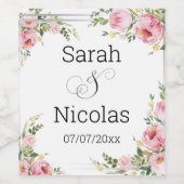 Hochzeitsweinlabel personalisiert minimalistisch weinetikett (Einzelnes Label)