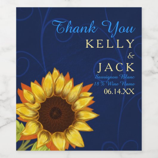 Hochzeitsweinlabel Weinetikett (Einzelnes Label)