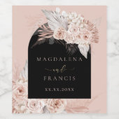 Hochzeitsweinlabel Weinetikett (Einzelnes Label)