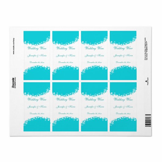 Hochzeitsweinmarke (Vorne)