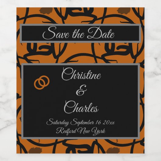 Hochzeitsweinmarke Weinetikett (Einzelnes Label)