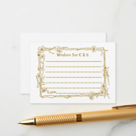 Hochzeitsweisheit/Ratenkarte für Gäste Hinweiskarte