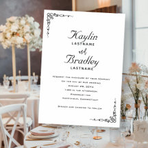 Hochzeitsweiße Minimalistische Ecken