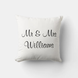 Hochzeitsweißkissen "Wir haben" Mit Monogramm Kissen