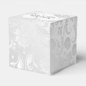 Hochzeitsweißmatte mit Herz Geschenkschachtel (Rückseite)