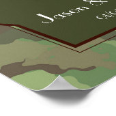 Hochzeitswettbewerb Hochzeitsempfang Poster (Ecke)