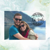 Hochzeitswillkommen Foto Modernes Relaxen Begleitkarte