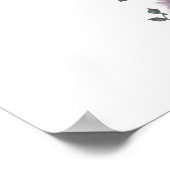 Hochzeitswillkommen Schild Blumensorte Bouquet (Ecke)