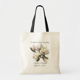 HochzeitsWillkommensbeutel Süd Magnolien Blume Tragetasche