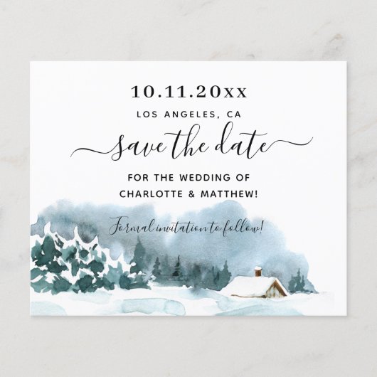 Hochzeitswochenbudget Save the Date Flyer (Vorne)