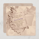 Hochzeitswochenende Erneuerung im altmodischen Sti Ankündigung (Vorne/Hinten)