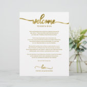 Hochzeitswochenende Herzlich willkommen (Stehend Vorderseite)