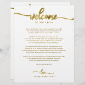 Hochzeitswochenende Herzlich willkommen (Vorne/Hinten)