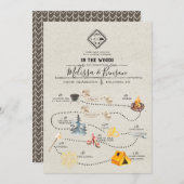 Hochzeitswochenende in der Waldfahrkarte Programm (Vorne/Hinten)