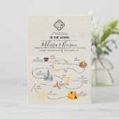 Hochzeitswochenende in der Waldfahrkarte Programm (Stehend Vorderseite)