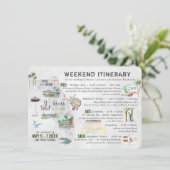 Hochzeitswochenende in Florida Begleitkarte (Stehend Vorderseite)