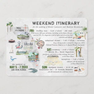 Hochzeitswochenende in Florida Reiseroute Karte