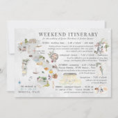 Hochzeitswochenende in Italien Einladung (Vorderseite)