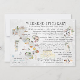Hochzeitswochenende in Italien Einladung