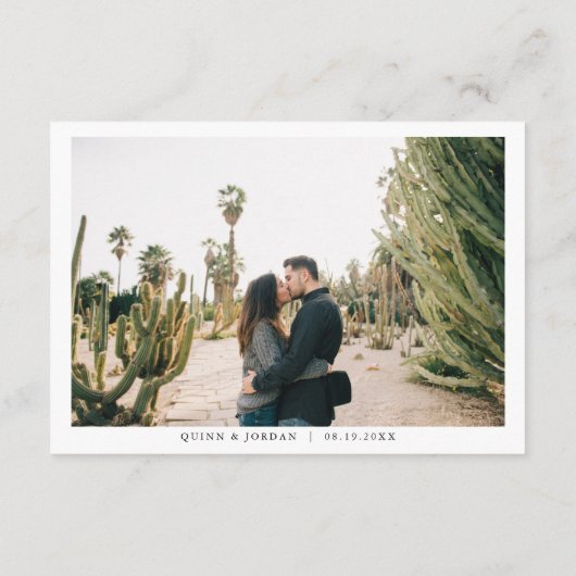 Hochzeitswochenende in La Quinta | Fahrkarte Begleitkarte (Rückseite)