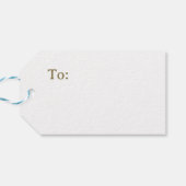 Hochzeitswochenende Pickleball Gold und Weiß Geschenkanhänger (Rückseite Horizontal)