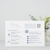 Hochzeitswochenende-Willkommenskarte - INDIVIDUELL (Stehend Vorderseite)