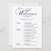 Hochzeitswochenende - Zeitreise Elegant Einladung (Vorderseite)