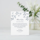 Hochzeitswohnung in Französisch Dankeskarte (Stehend Vorderseite)