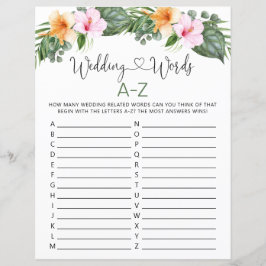 Hochzeitsworte A-Z Brautparty