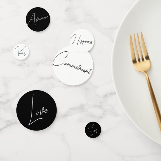 Hochzeitsworte Sprichwort Thema Romantischer Tisch Konfetti (Gruppe)