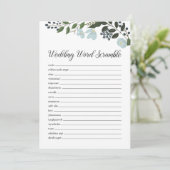 Hochzeitswortkrampf mit Grün Programm (Stehend Vorderseite)