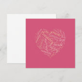 Hochzeitswortwolke (Vorne/Hinten)