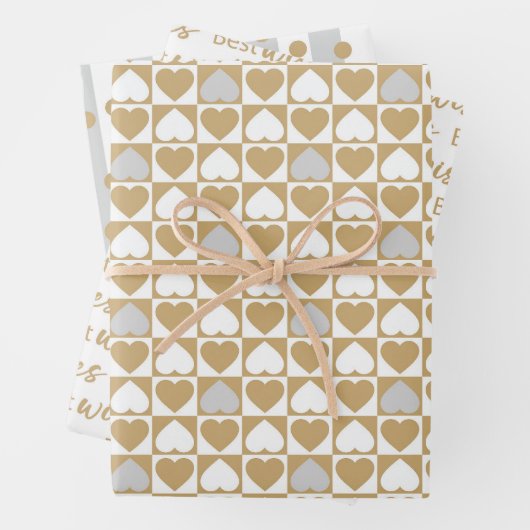 Hochzeitswrappers Geschenkpapier Set (Beispiel)